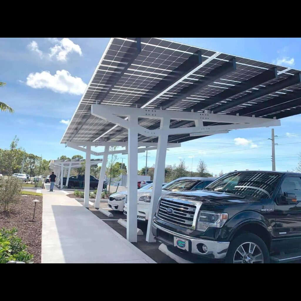 Carport Solar Mounting Structure